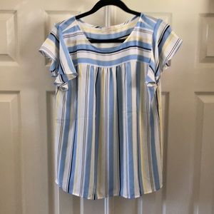 LOFT Striped Blouse
